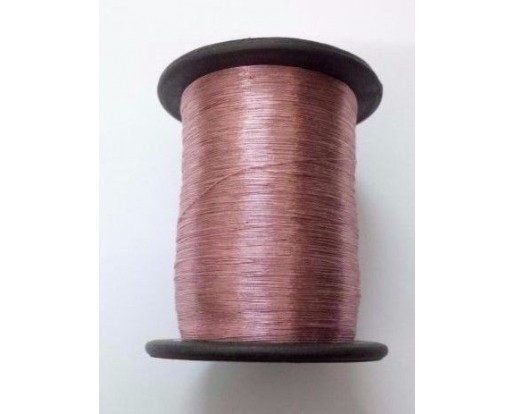 PINK - Spool of Shiny Metallic Thread Yarn - For Crochet Sewing Embroidery Handwork Artwork Jewelry